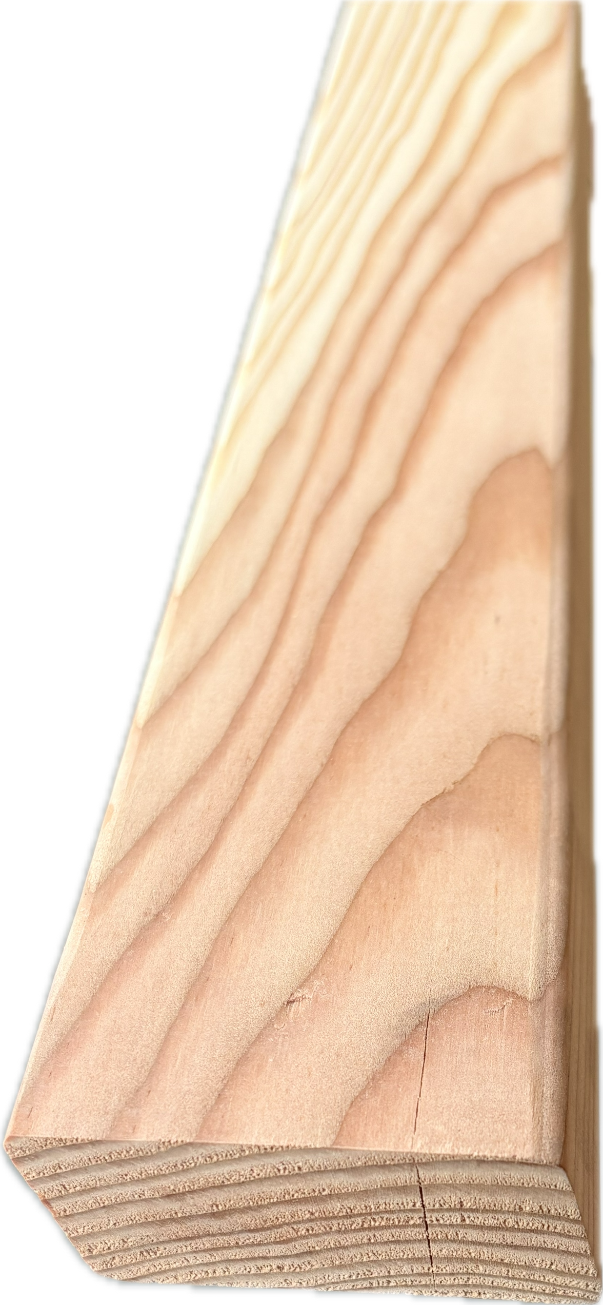 Rhombusleisten Lärche 28 × 68 mm – 4-seitig glatt gehobelt, Kanten gerundet | Fassadenleisten aus Lärchenholz