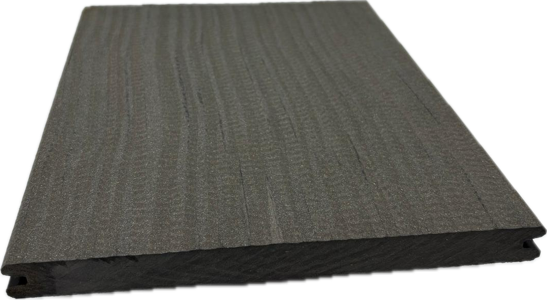 Megawood Barfußdiele Massiv Premium Plus Jumbo Schiefergrau