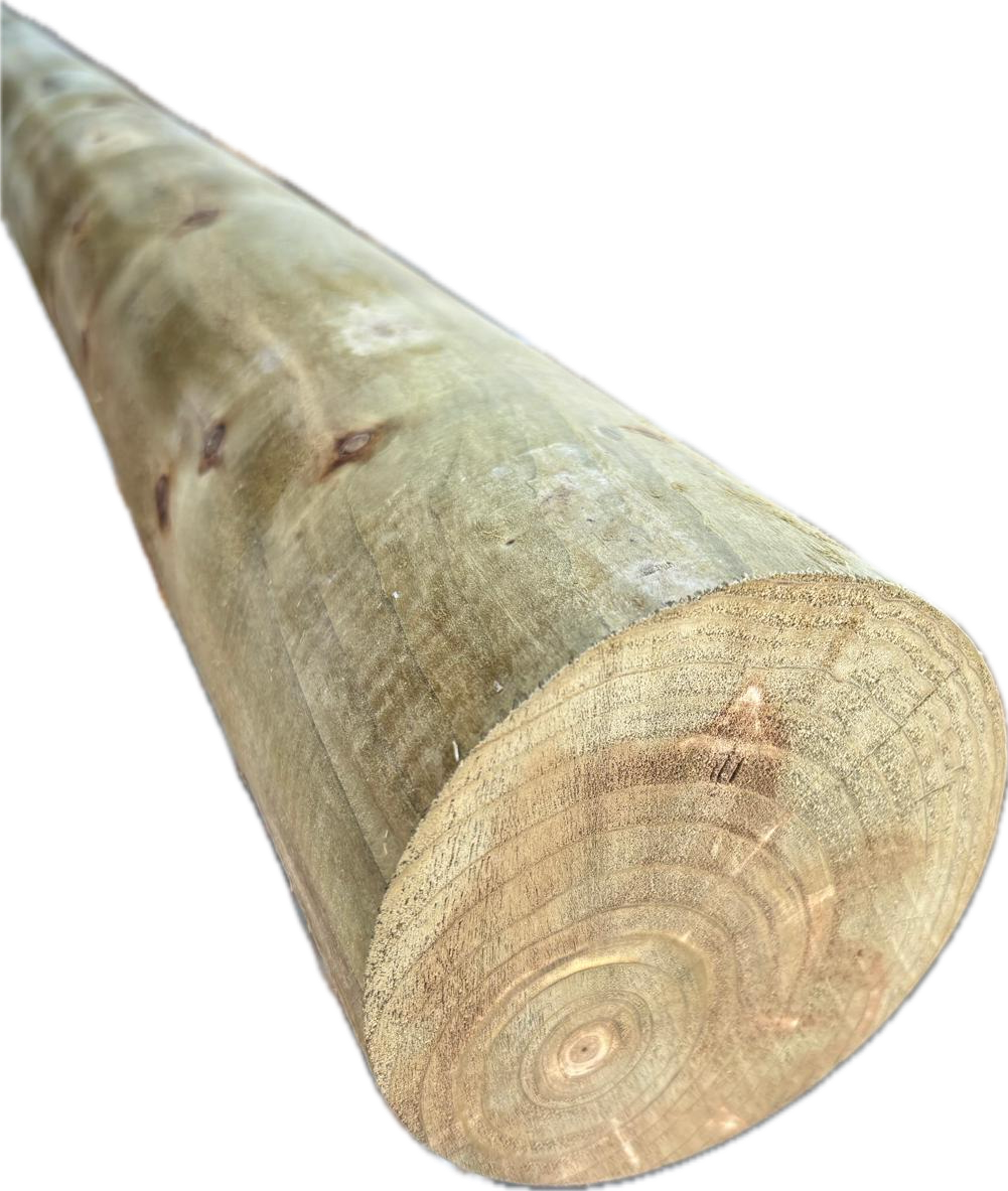 Rundhölzer KD Grün Imprägniert