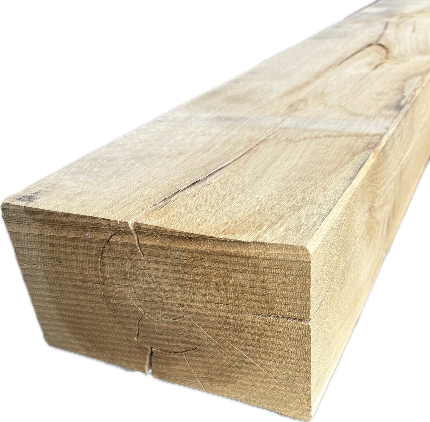 Gartenschwellen aus Eiche 130 × 230 mm, 4-seitig gehobelt und gefast