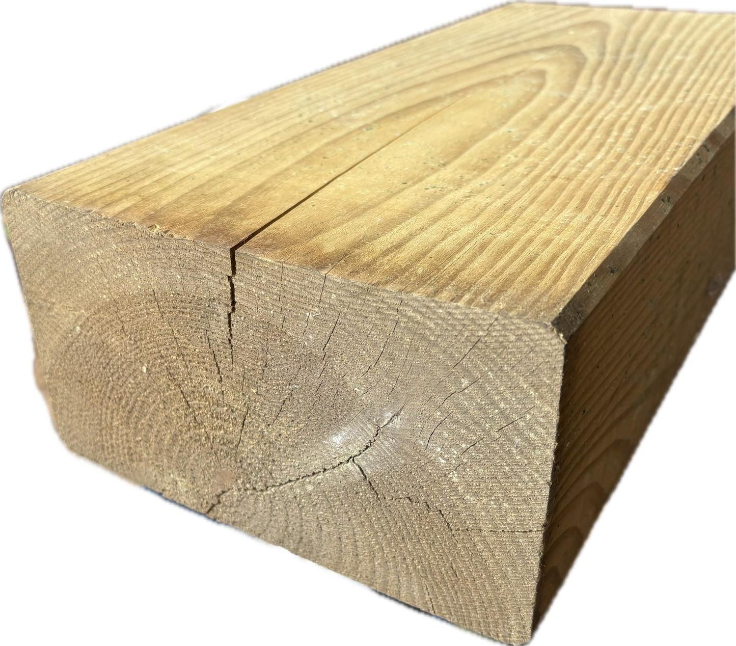 Gartenschwellen aus Kiefer 130 × 230 mm, KDI grün, 4-seitig gehobelt /gefast