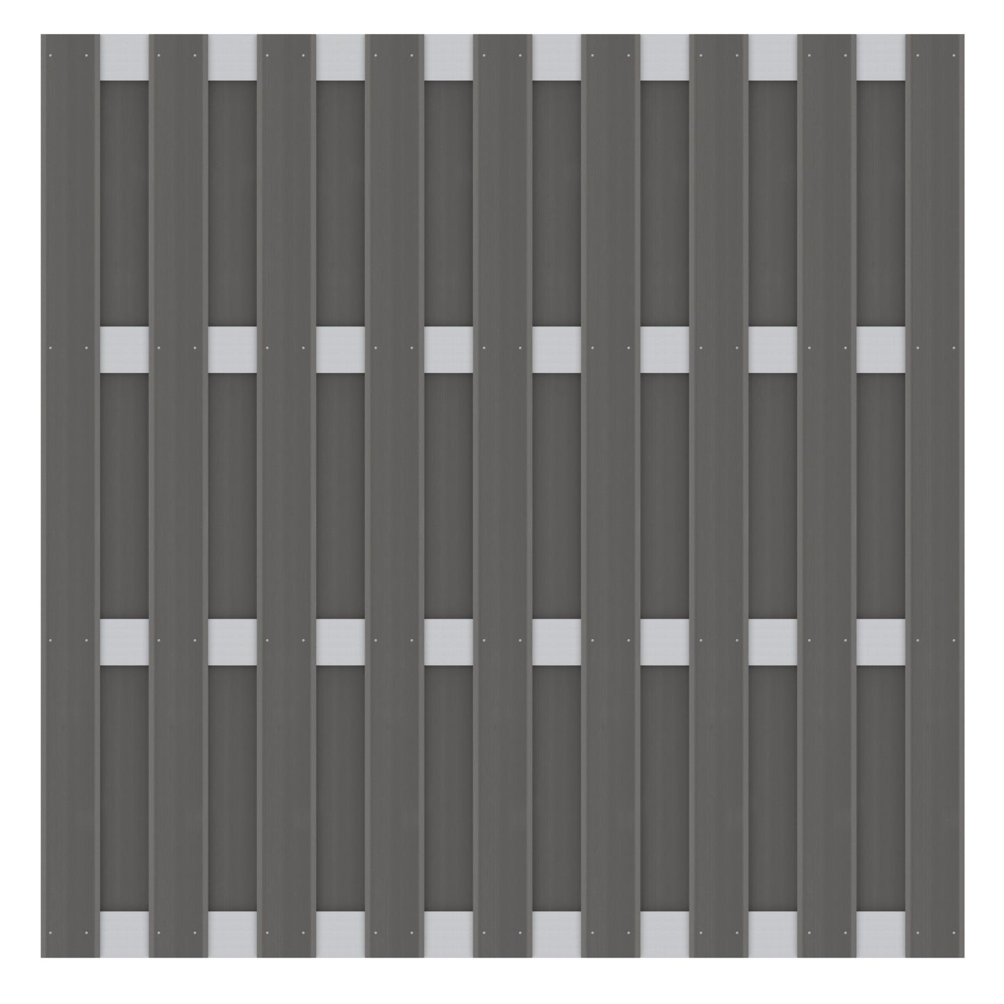 Brügmann Sichtblende Jumbo WPC Anthrazit Alu 179 x 179 cm Art. 2078