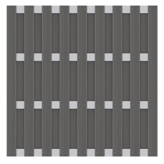 Brügmann Sichtblende Jumbo WPC Anthrazit Alu 179 x 179 cm Art. 2078