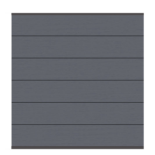 Brügmann SYSTEM WPC XL Anthrazit/Anthrazit Zaunfeld-Set 178 x 184 cm Art.-Nr. 2594