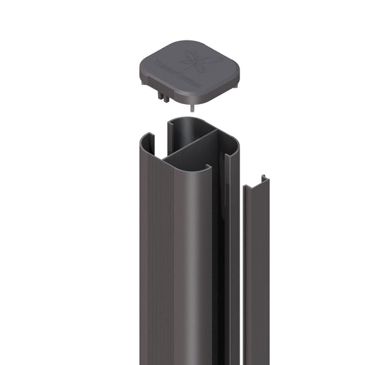 Brügmann SYSTEM Steckpfosten Basic  Anthrazit Erdverbau 240 cm Lang Art.-Nr. 2145