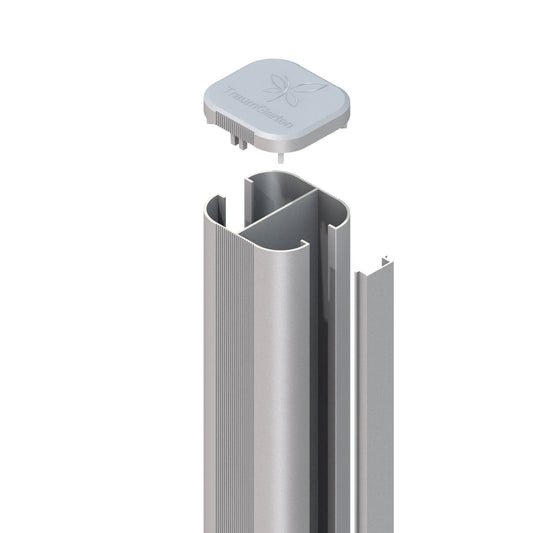 Brügmann SYSTEM Steckpfosten Silber Erdverbau 240 cm Art.-Nr. 2247