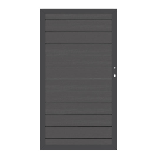 Brügmann SYSTEM WPC CLASSIC Anthrazit/Anthrazit Tor DIN Rechts 98 x 180 cm Art.-Nr. 2571