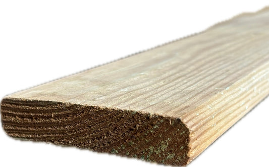 Profilbrett aus Kiefer KDI grün – 21 × 94 mm, beidseitig glatt