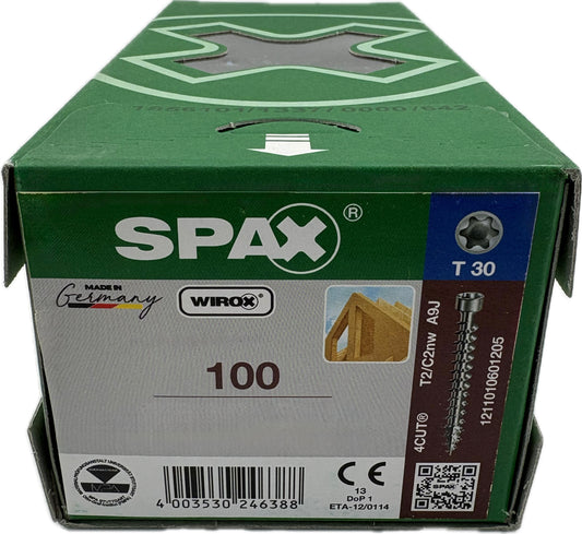 SPAX IN-Force Schrauben T-STAR plus TGW Wirox T30 , 100 Stück