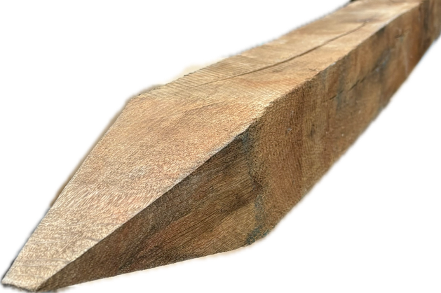 Eiche Pfosten gespitzt 8 x 8 cm