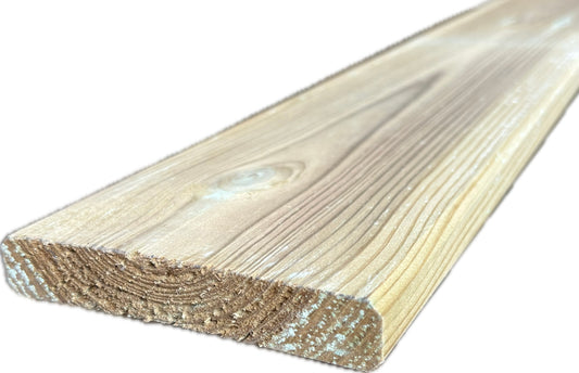 Kiefer 21 x 120 mm grün imprägniert – beidseitig glatt gehobelt und gefast