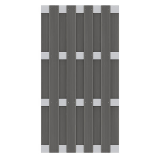 Brügmann Sichtblende JUMBO WPC ALU Anthrazit/Alu 179 x 95cm Art.-Nr. 2127