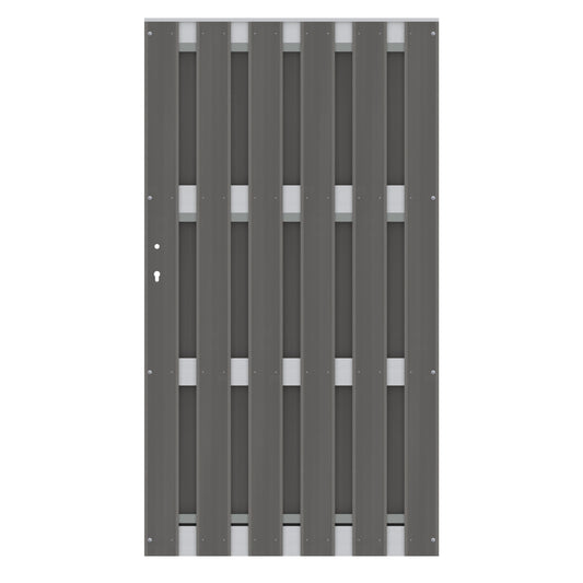 Brügmann JUMBO WPC ALU Anthrazit/Alu Tor 98 x 179 cm Art.-Nr. 2567