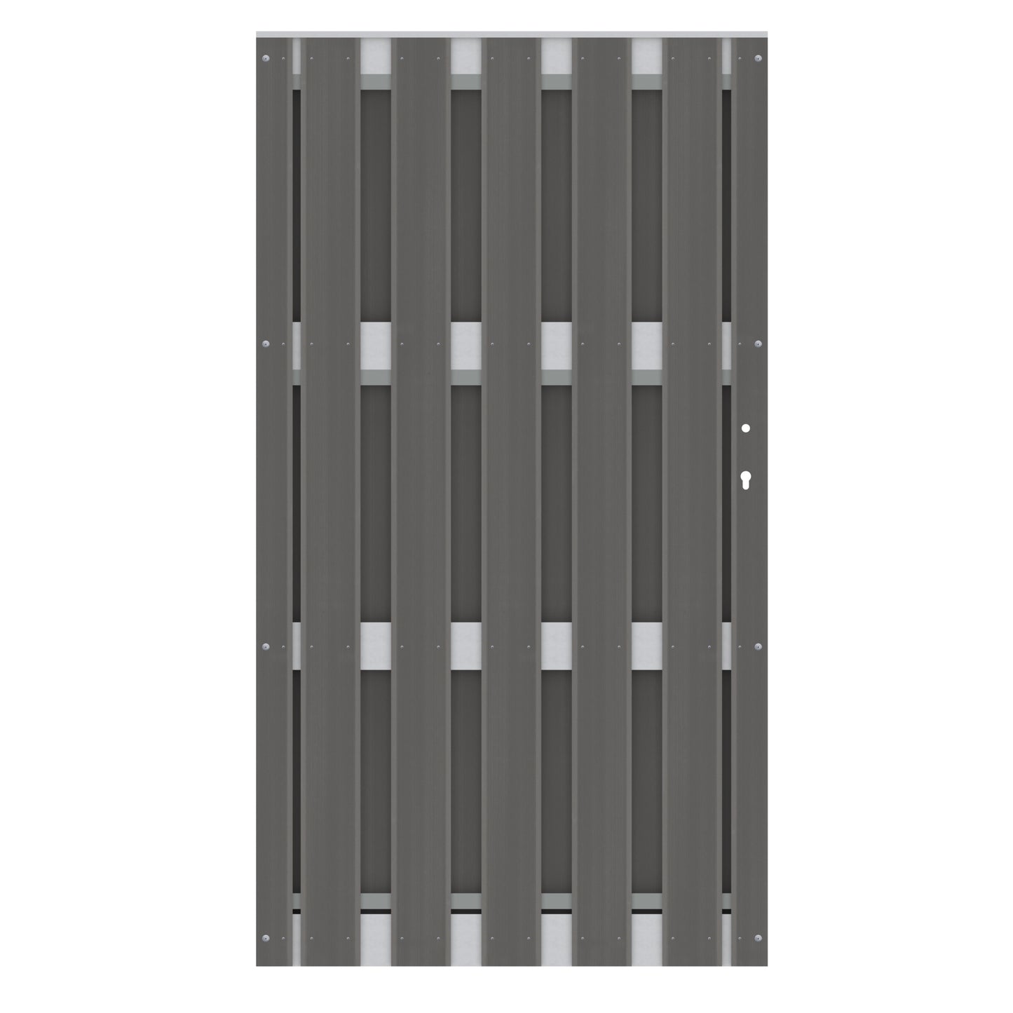 Brügmann JUMBO WPC ALU Anthrazit/Alu Tor 98 x 179 cm Art.-Nr. 2567