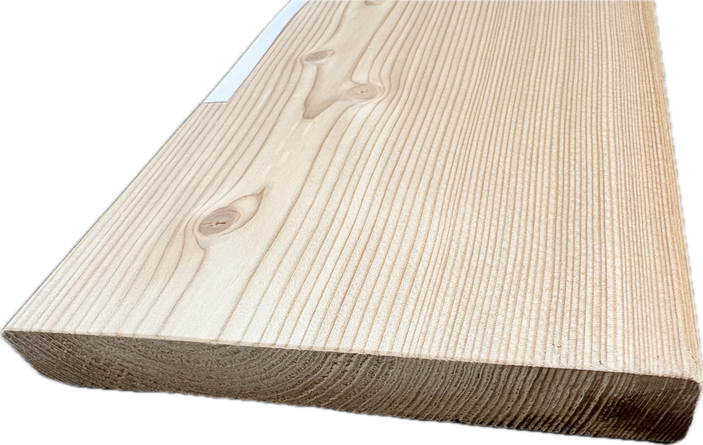 Glattkantbrett Lärche 21 × 145 mm – 4-seitig glatt gehobelt, Kanten gefast | Lärchenholz Brett
