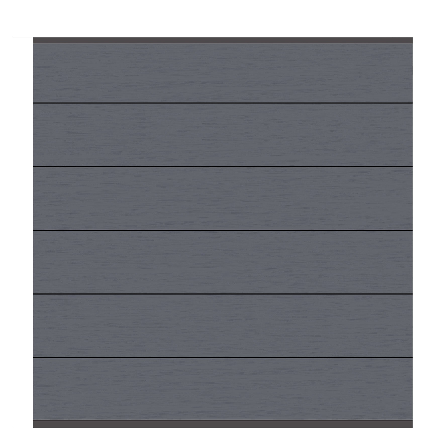 Brügmann SYSTEM WPC XL Anthrazit/Anthrazit Zaunfeld-Set 178 x 184 cm Art.-Nr. 2594