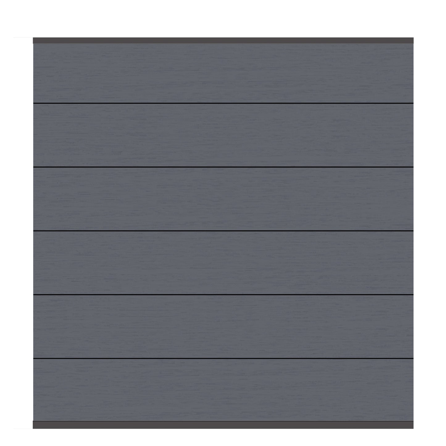 Brügmann SYSTEM WPC XL Anthrazit/Anthrazit Zaunfeld-Set 178 x 184 cm Art.-Nr. 2594