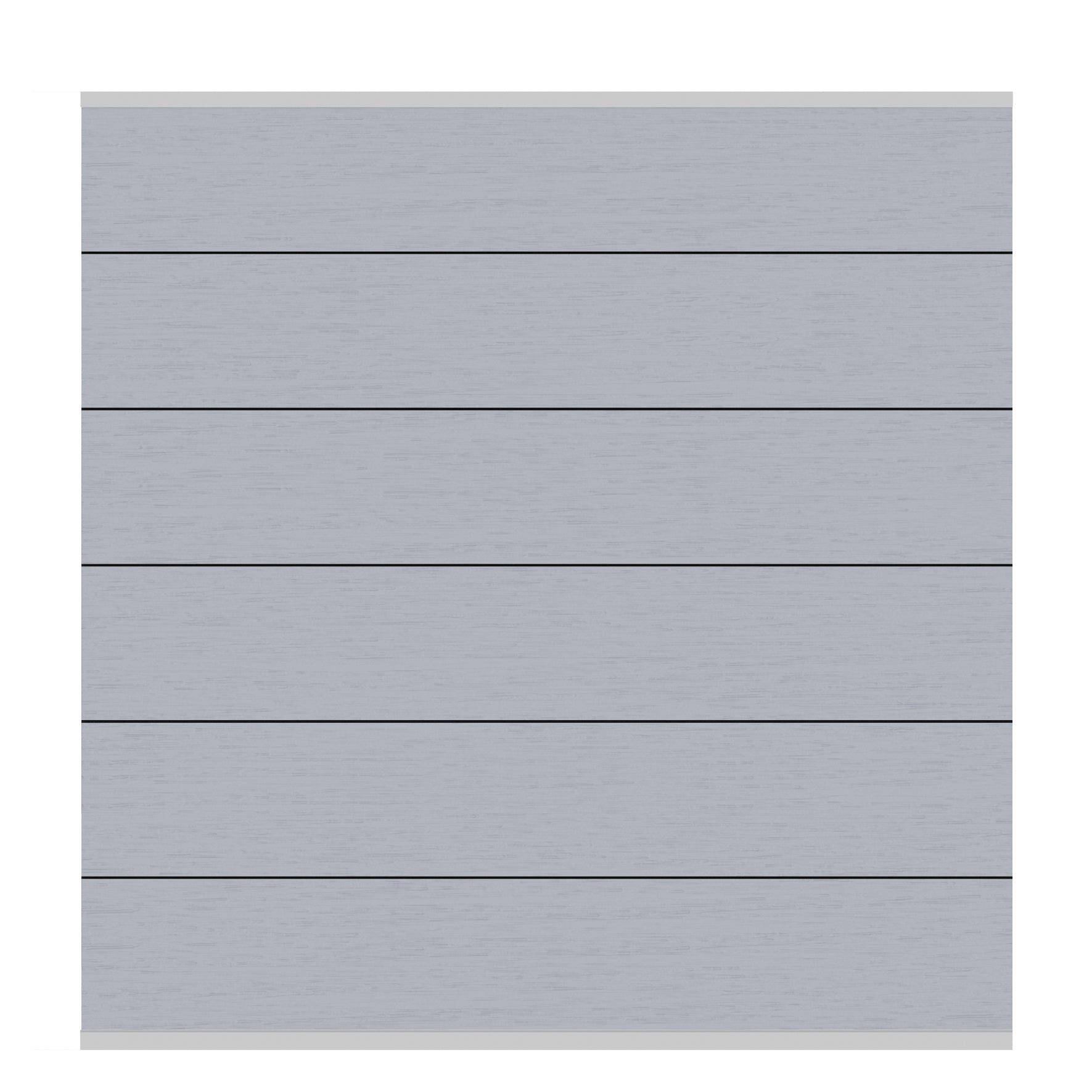 Brügmann SYSTEM WPC XL Grau/Silber Zaunfeld-Set 178 x 184 cm Art.-Nr. 2590