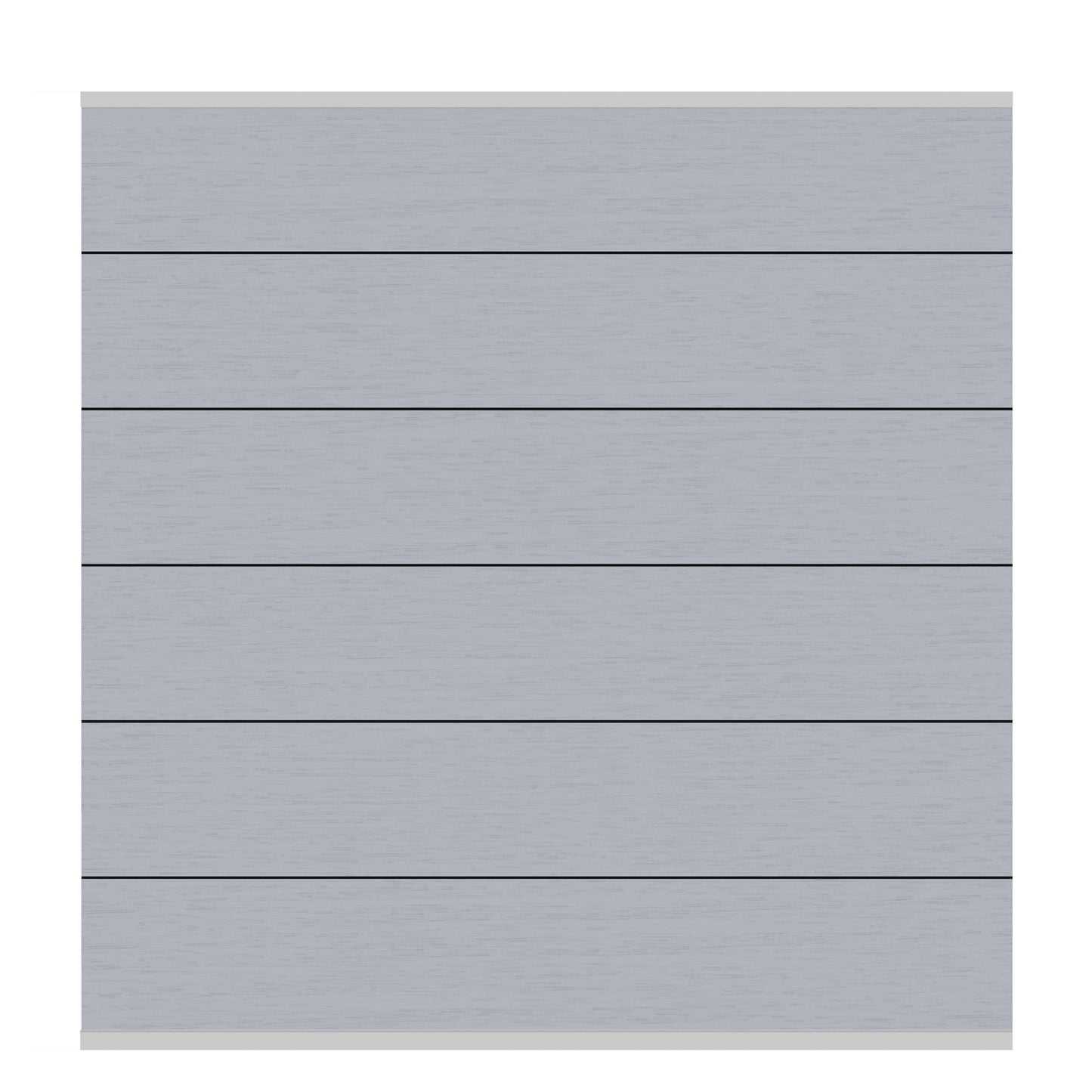 Brügmann SYSTEM WPC XL Grau/Silber Zaunfeld-Set 178 x 184 cm Art.-Nr. 2590