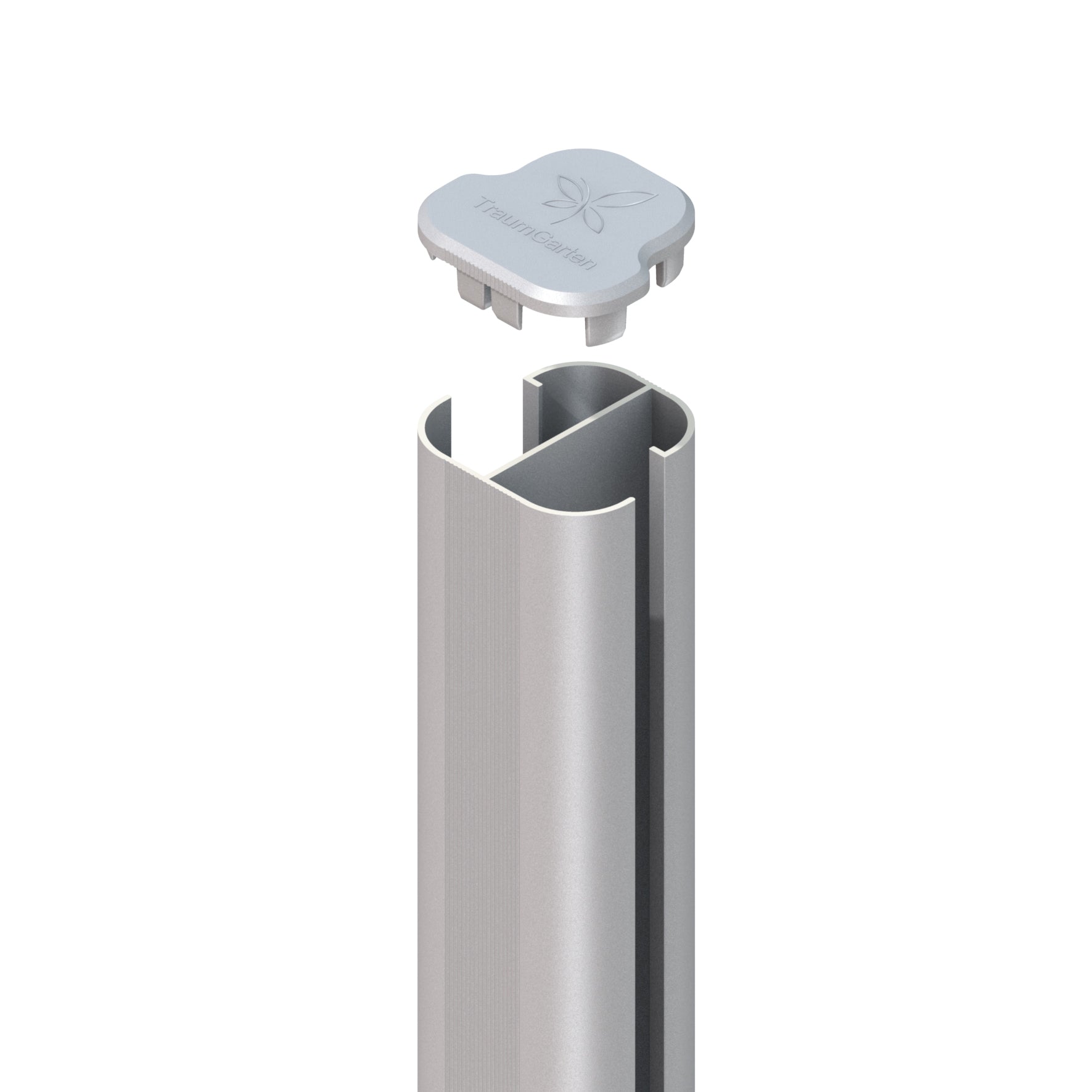 Brügmann SYSTEM Eck-Steckpfosten Silber Erdverbau 240 cm Art.-Nr. 2250