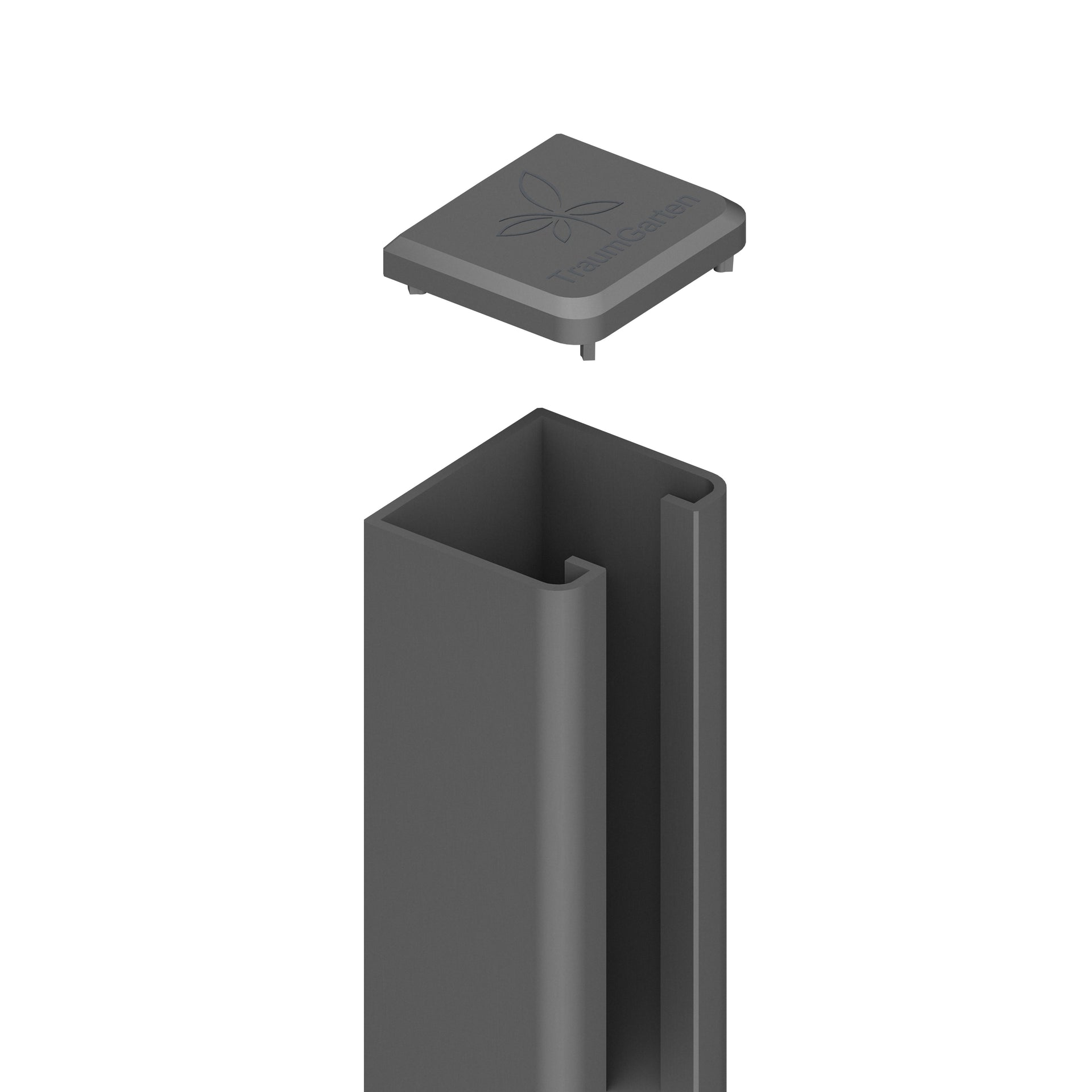 Brügmann SYSTEM U-Montageprofil Anthrazit 105 cm Art.-Nr. 2414