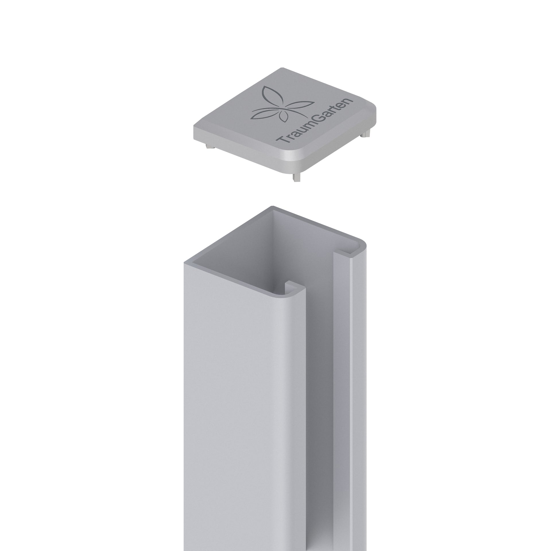 Brügmann SYSTEM U-Montageprofil Silber 192 cm Art.- Nr. 2418