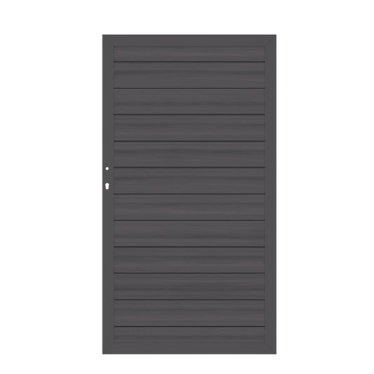 Brügmann SYSTEM WPC PLATINUM Anthrazit / Anthrazit Tor 98 x 180 cm Art.-Nr. 3702