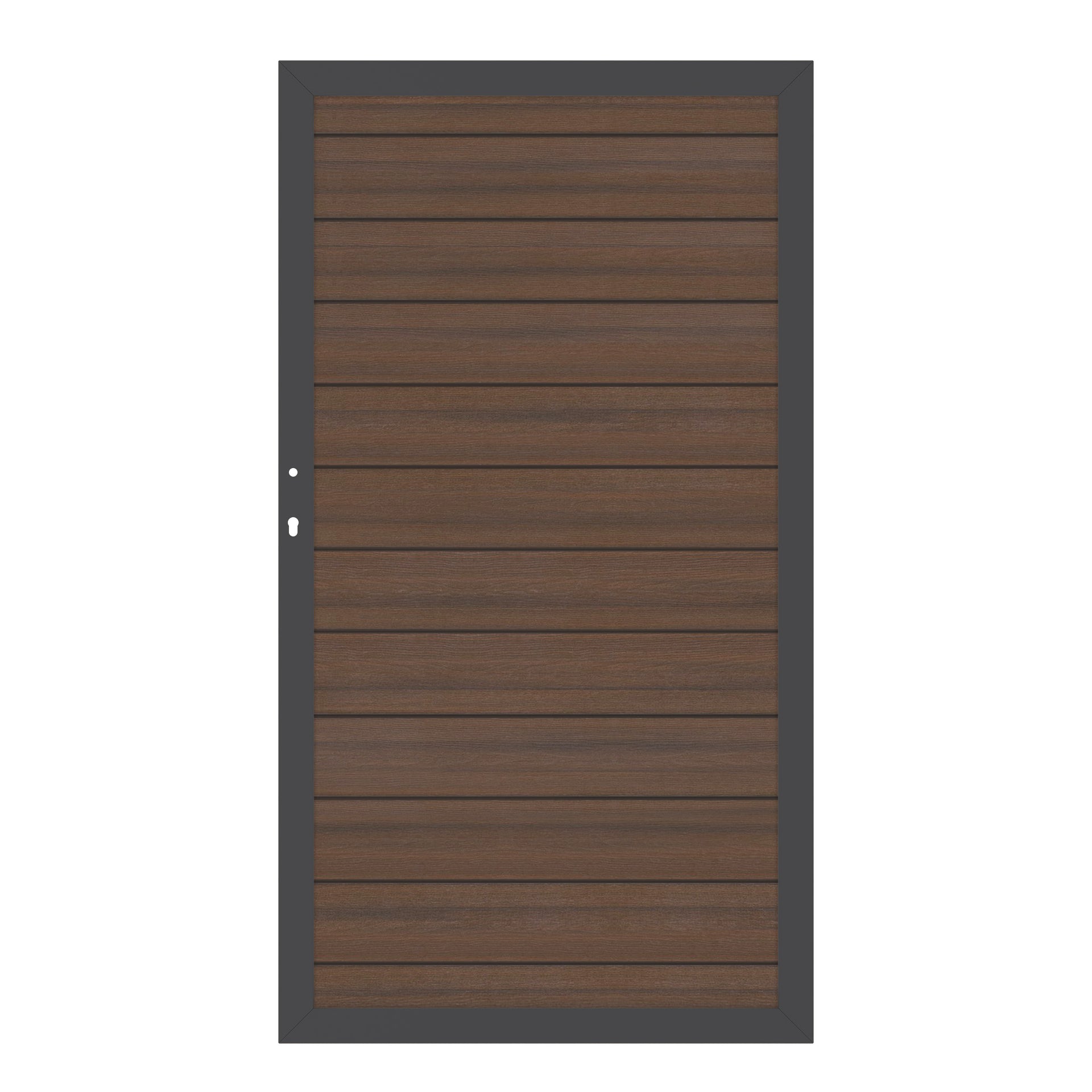 Brügmann SYSTEM WPC PLATINUM Braun / Anthrazit Tor 98 x 180 cm Art.-Nr. 2615