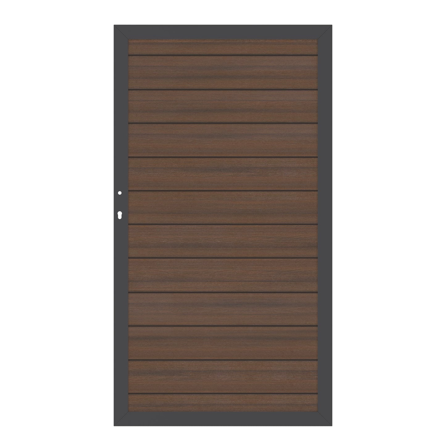 Brügmann SYSTEM WPC PLATINUM Braun / Anthrazit Tor 98 x 180 cm Art.-Nr. 2615