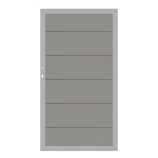 Brügmann SYSTEM WPC XL Grau/Silber Tor 98 x 180 cm Art.-Nr. 2591