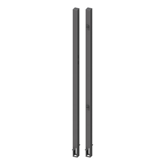 Brügmann Torpfosten-Set z. Einbetonieren für Einzeltor Höhe 180 cm Anthrazit 8x8x255cm Art.- Nr.2059